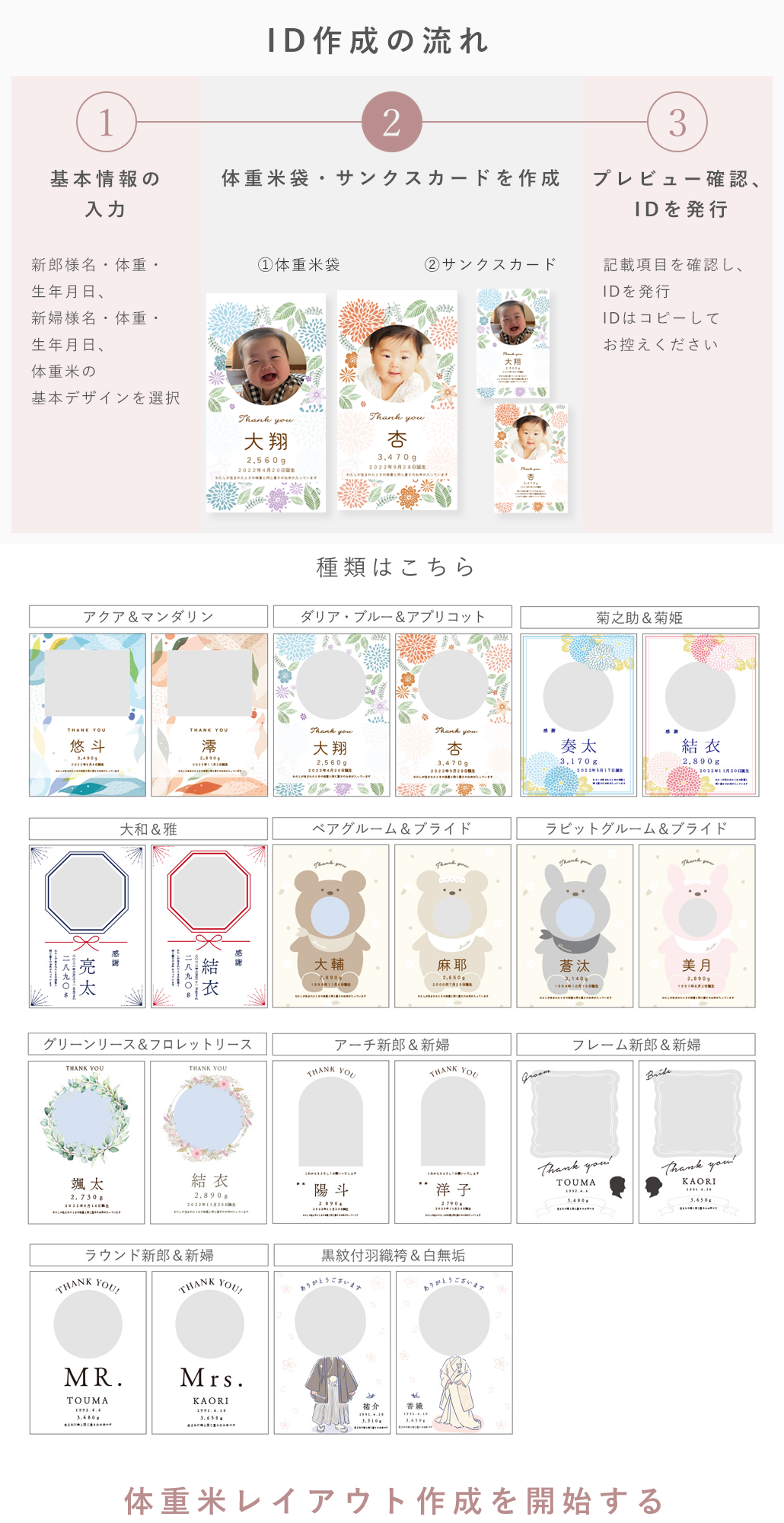 かわいい両親贈呈品 